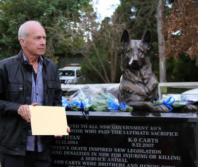 K9 Memorial Unveiling
